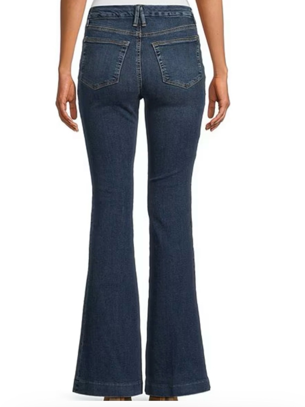 Good American good legs flare denim mid rise jeanssize 4/27